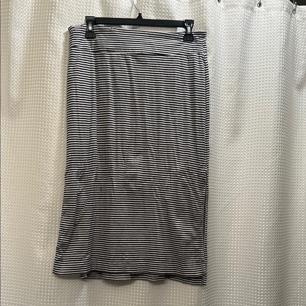 Striped Black and White Women's Skirt
